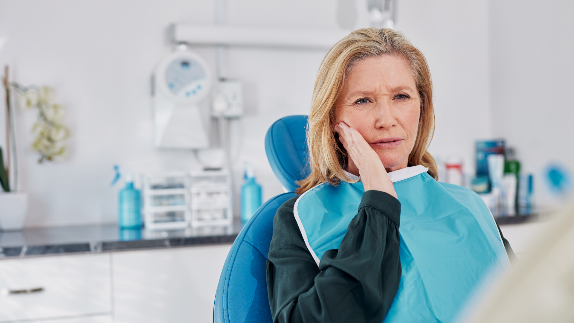 Paciente com desconforto dental